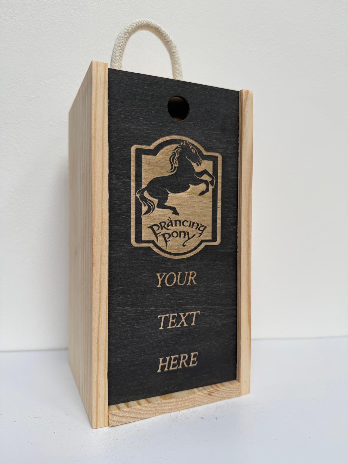 Prancing Pony - Engraved Pint Glass - Presentation Box