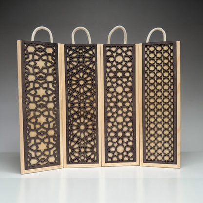 Bespoke Wooden Bottle Box - Laser Engraved - 12 Designs