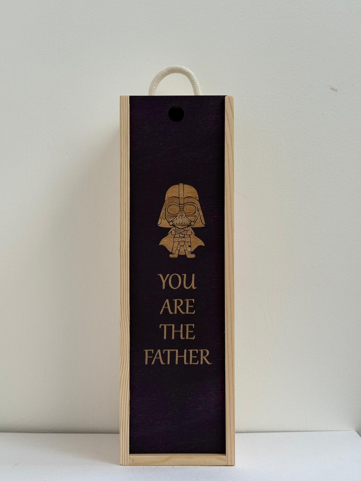 Mum, Dad, Baby - Personalise - Bespoke Bottle Box - Choose from 10 Designs - 6 Colours - Wood and Acrylic