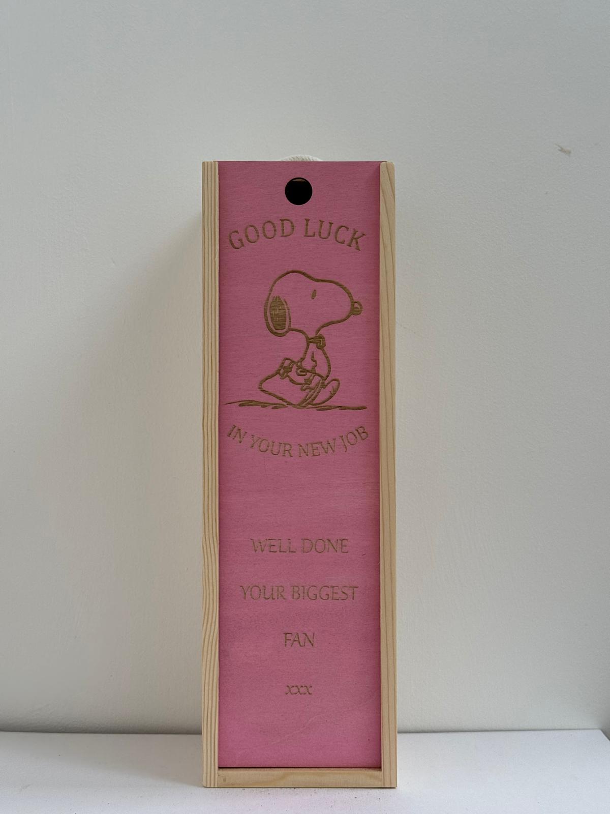 Special Occasions - Personalise - Bespoke Bottle Box - Choose from 10 Designs - 6 Colours - Wood and Acrylic