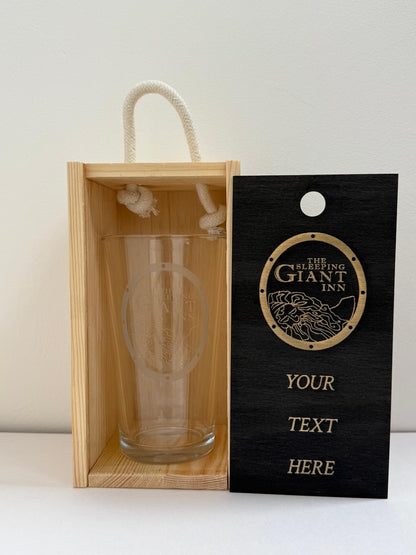 The Sleeping Giant Inn - Elder Scrolls Themed - Engraved Pint Glass