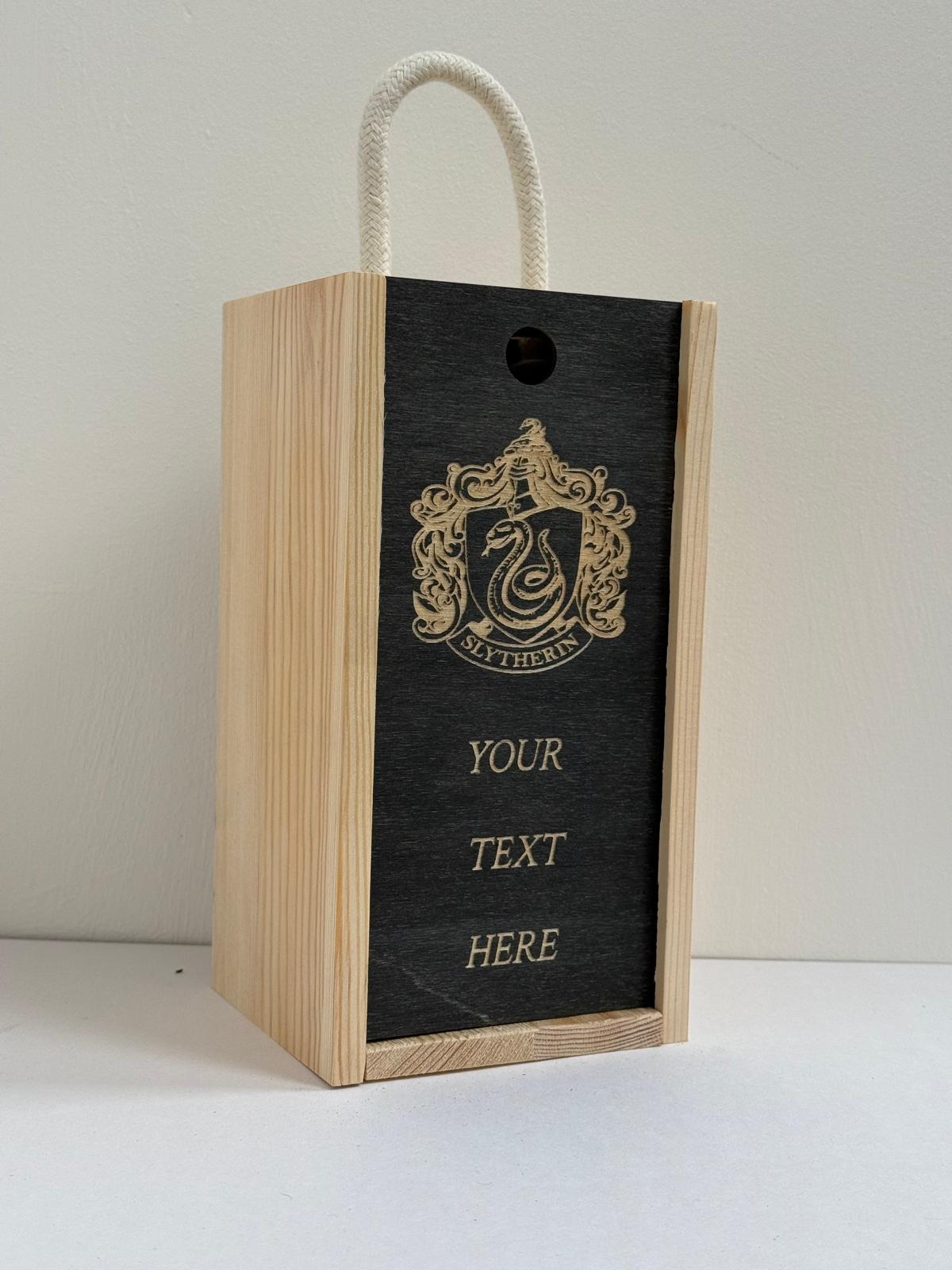 Slytherin Shield - Harry Potter - Engraved Pint Glass - Presentation Box