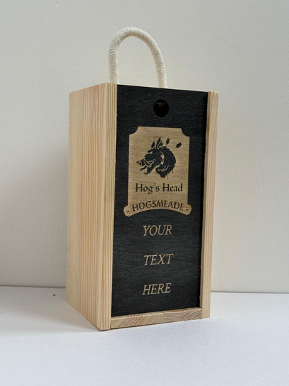 Hogs Head - Pub Sign - Harry Potter - Engraved Pint Glass - Presentation Box