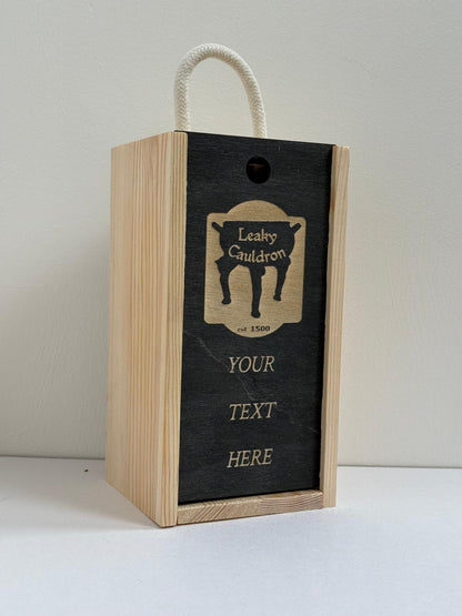 Leaky Cauldron - Pub Sign - Harry Potter - Engraved Pint Glass - Presentation Box