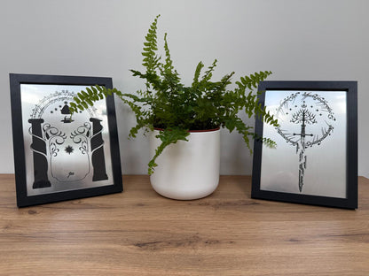 Lord of the Rings themed - Engraved acrylic pictures