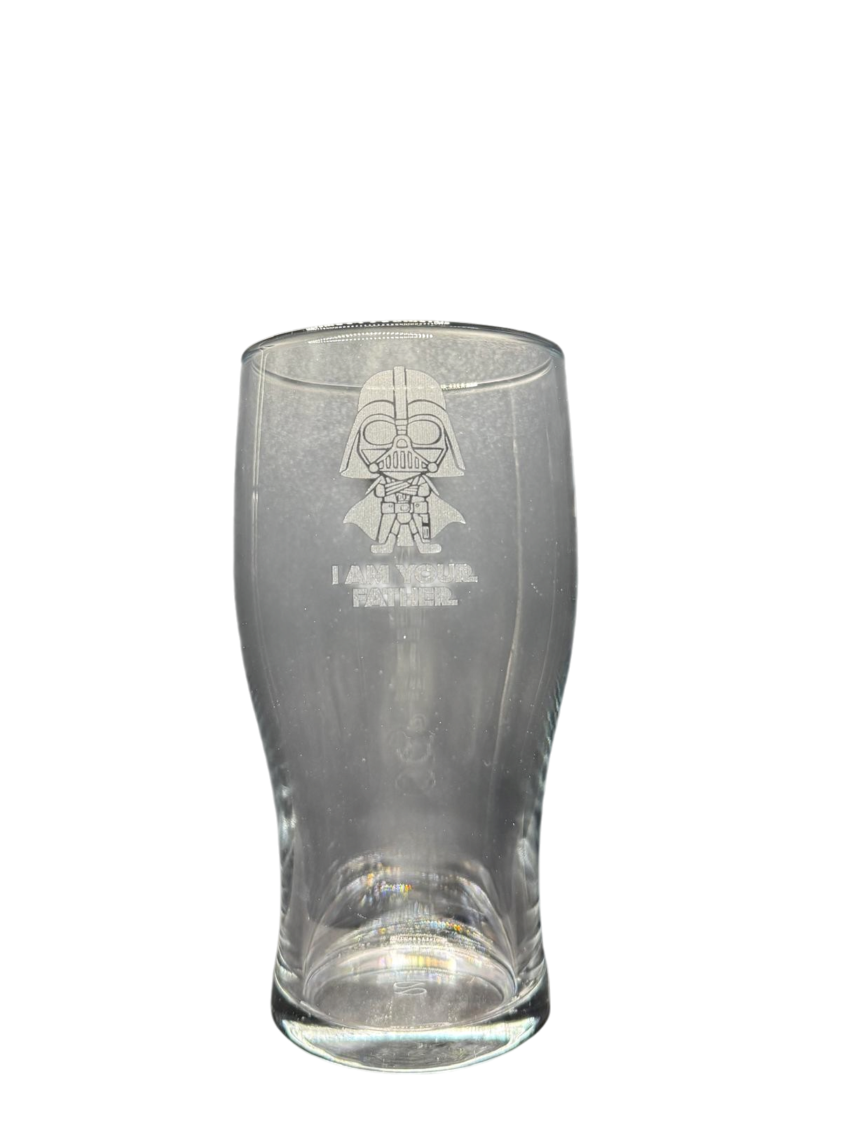 Fathers Day - Darth DAD - Engraved Pint Glass - Presentation Box