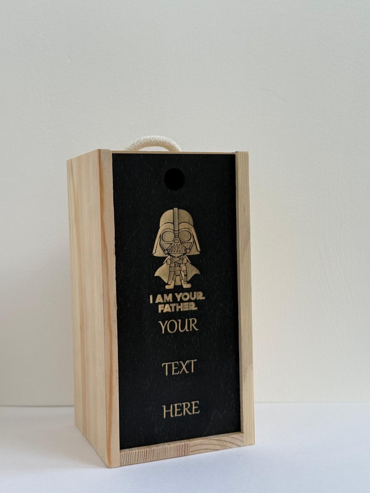Fathers Day - Darth DAD - Engraved Pint Glass - Presentation Box
