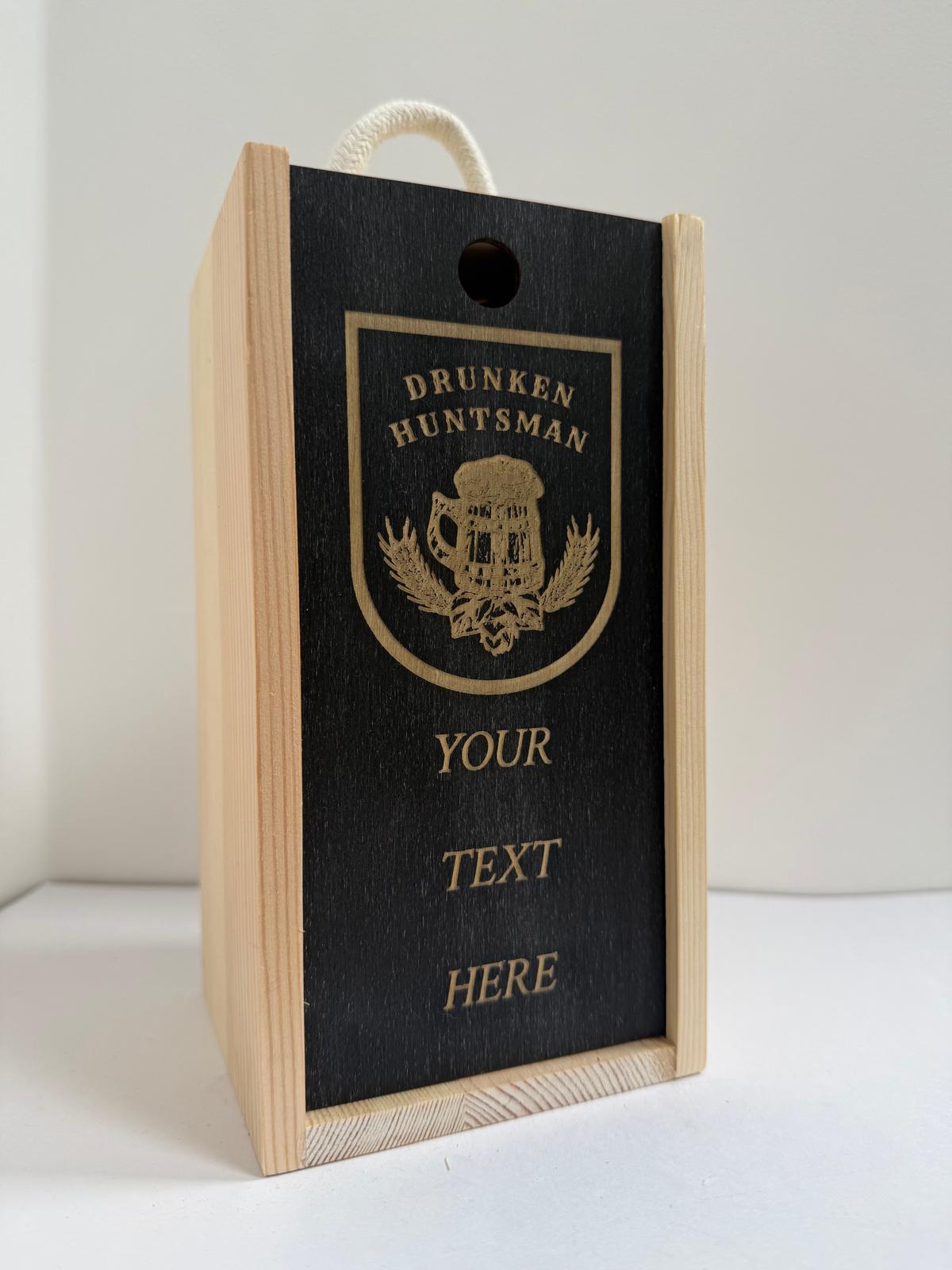 Drunken Huntsman Inn - Elder Scrolls Themed - Engraved Pint Glass - Presentation Box