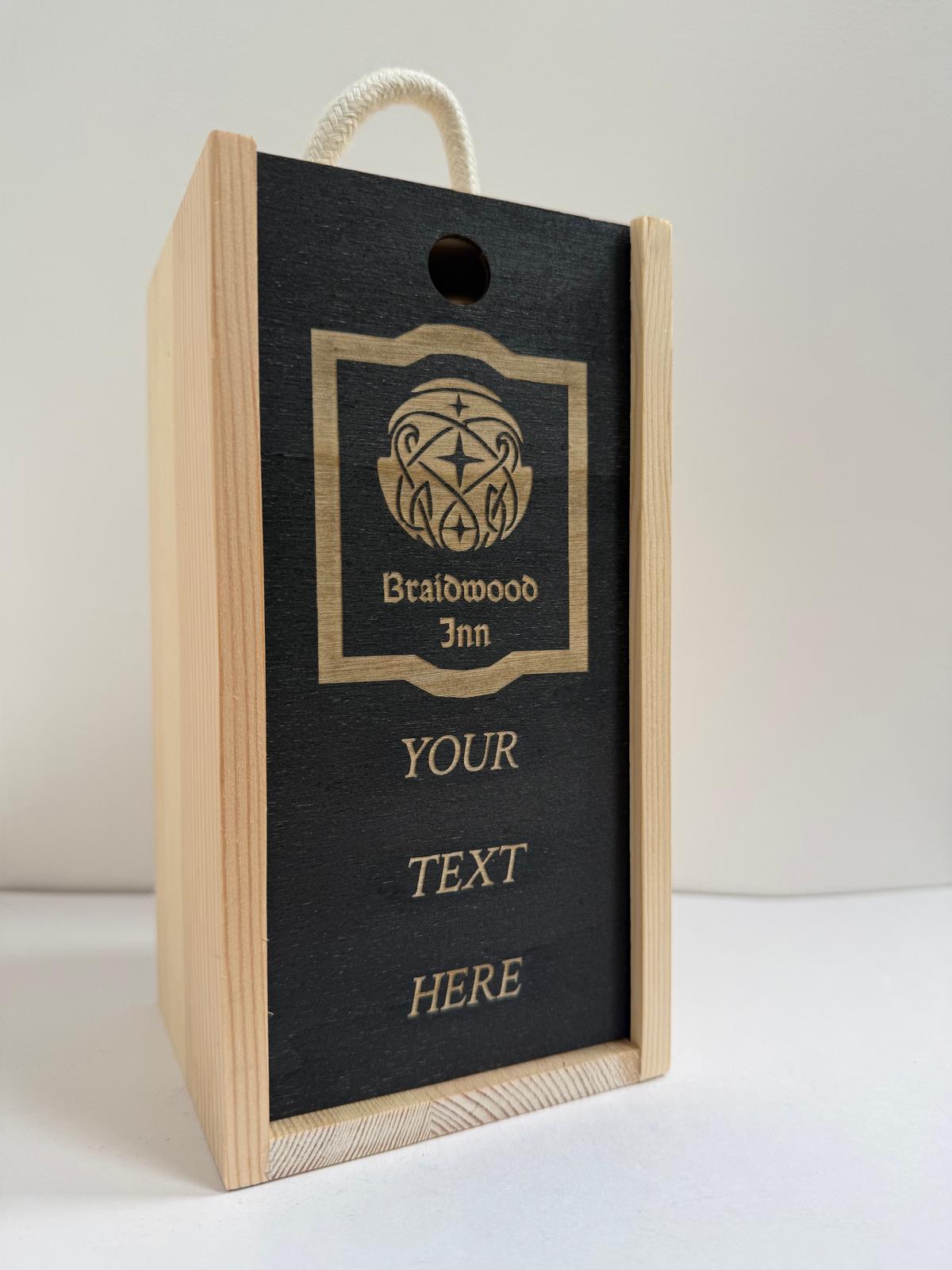 Braidwood Inn - Elder Scrolls Themed - Engraved Pint Glass - Presentation Box
