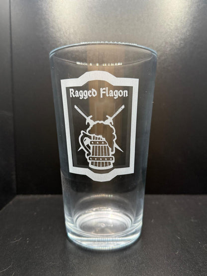 Ragged Flagon Inn - Elder Scrolls Themed - Engraved Pint Glass - Presentation Box