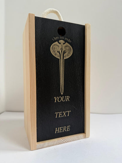 Eowyn Sword (I am Not a Man)  - Engraved Pint Glass - Presentation Box (Copy) (Copy)