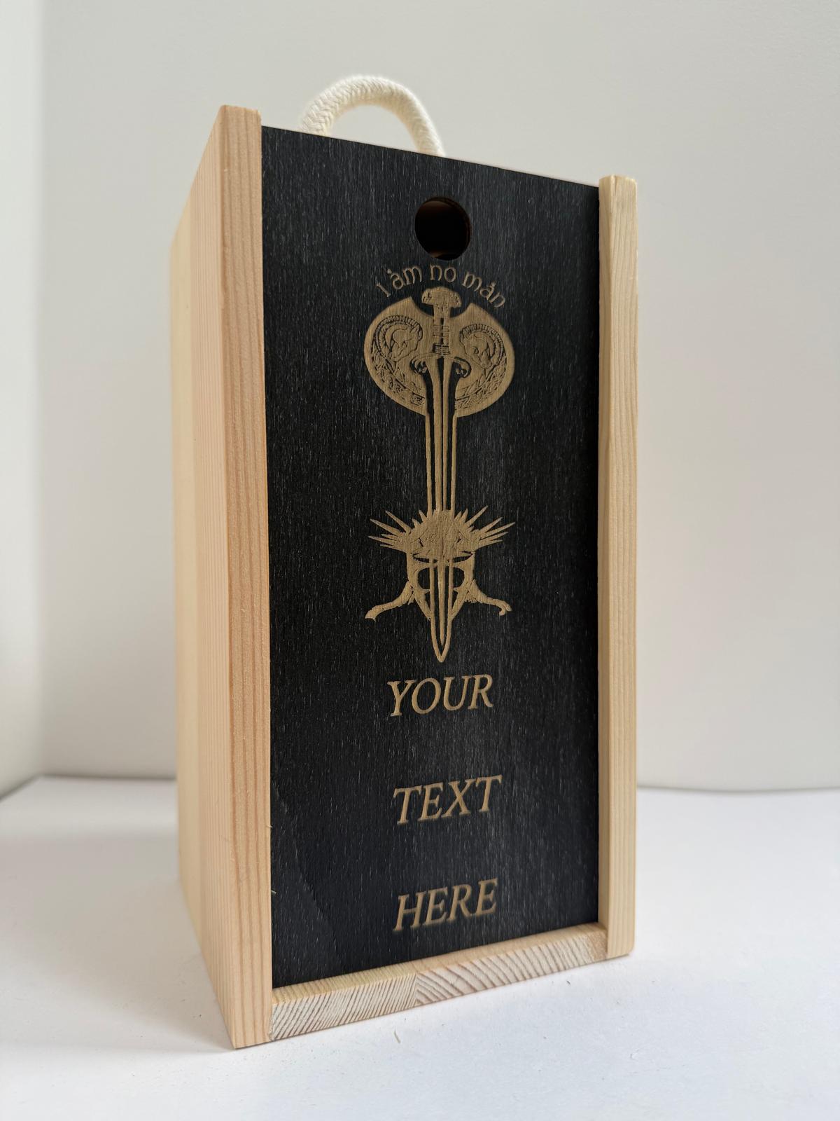 Eowyn Sword Nazgul (I am Not a Man)  - Engraved Pint Glass - Presentation Box (Copy)