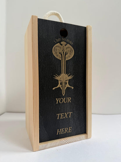 Eowyn Sword Nazgul (I am Not a Man)  - Engraved Pint Glass - Presentation Box (Copy)