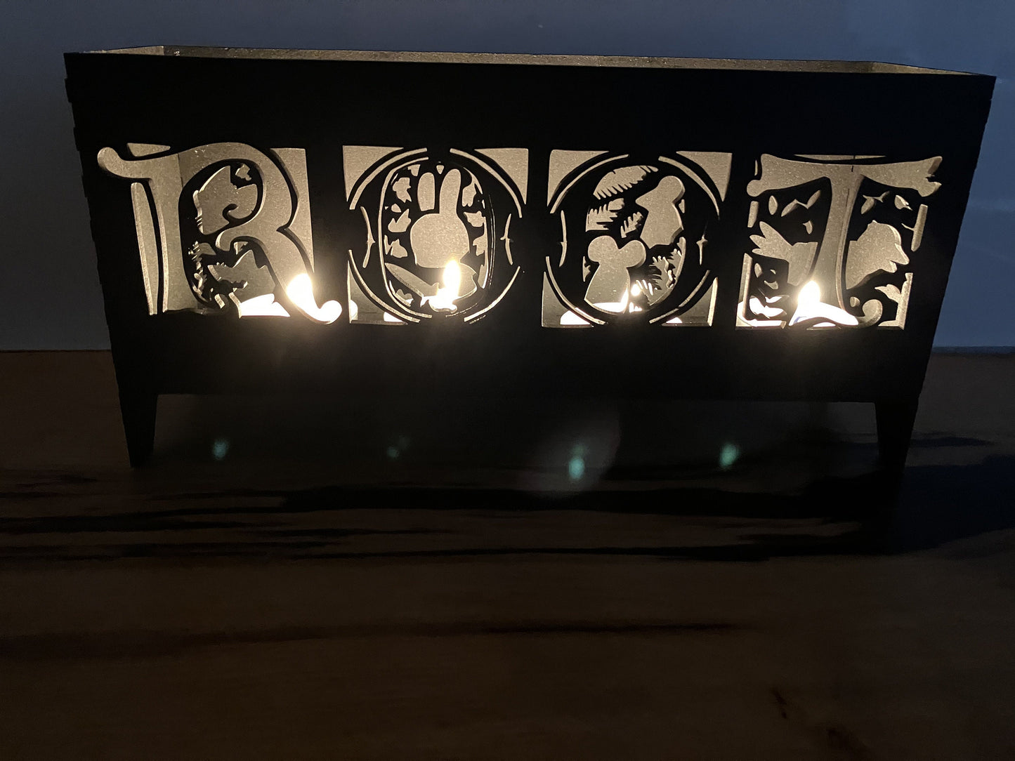 Root Board Game themed T-light holder