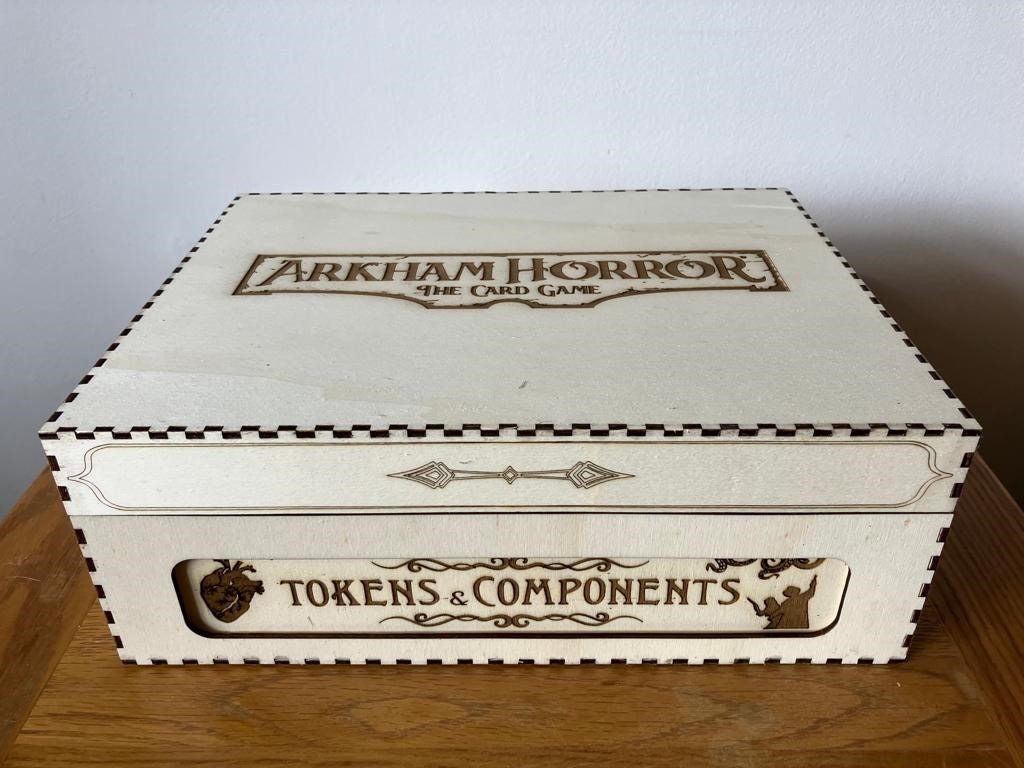 TRIPLE SIZE - Token and Components - Complete Storage Solution and Extender (sold separately) for Arkham Horror "The Card Game".