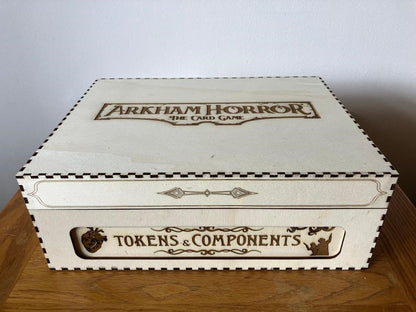 TRIPLE SIZE - Token and Components - Complete Storage Solution and Extender (sold separately) for Arkham Horror "The Card Game".