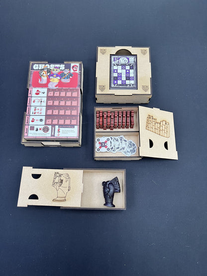 Mythic Mischief Book Box with Inserts for Base game + ALL 3 expansions.