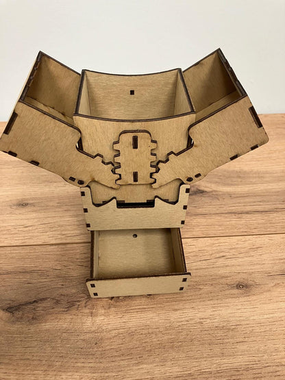 Wooden Gear Box with integrated drawer