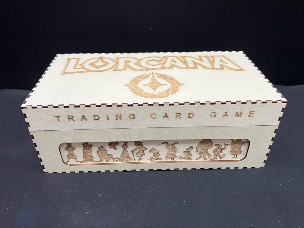 Lorcana - Double Storage Box with optional extender (sold separately) - Sleeved - personalisation options available.