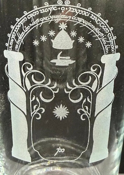 Gate of Moria - Engraved Pint Glass - Presentation Box