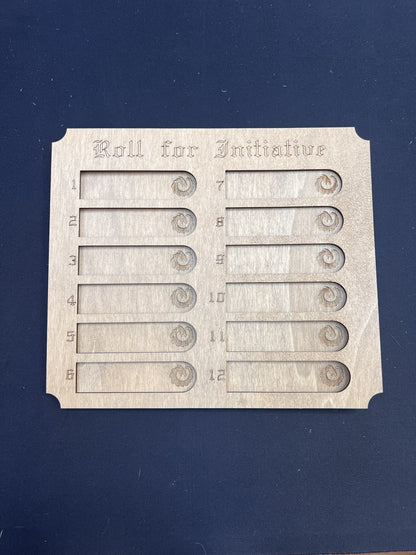 D&D Roll for Initiative tracking board