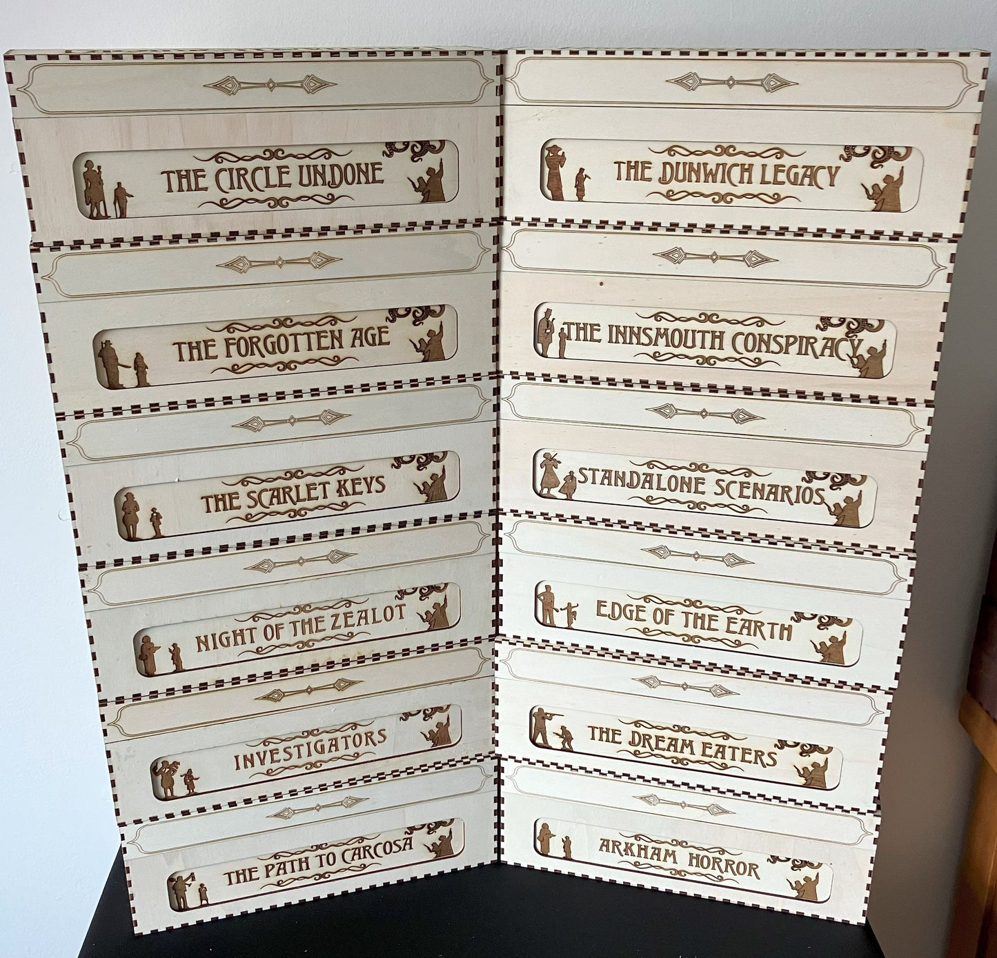 ARKHAM HORROR - SINGLE - Complete Storage solution Single Storage Box "The Card Game". with Choice of colours