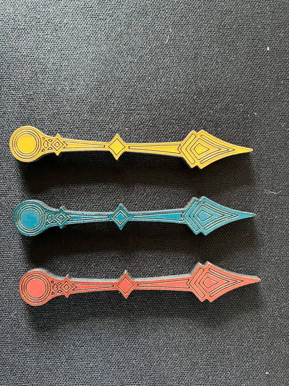 Set of 26 Directional pointers/arrows with optional storage box for Arkham Horror "The Card Game"