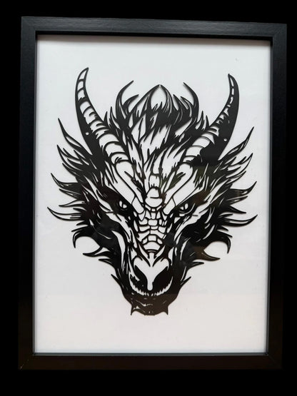 Metal Dragon Wall Art - Decor