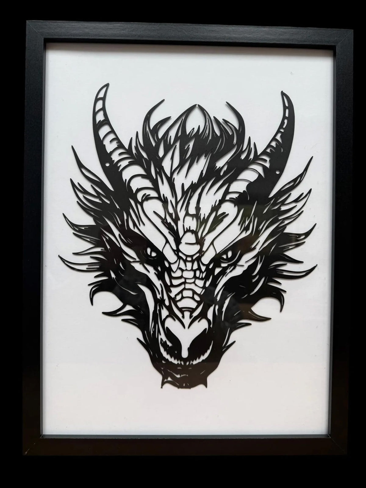 Metal Dragon Framed Wall Art, another view