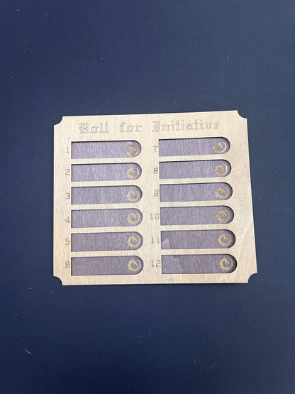 D&D Roll for Initiative tracking board