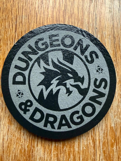 Dungeons & Dragons Slate Coaster, 24 Designs