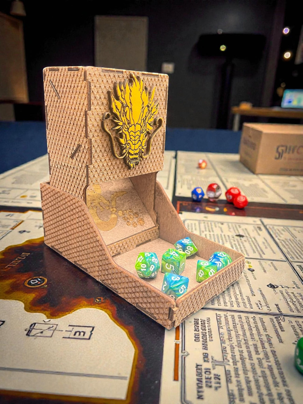 Dragon Scale Folding Dice Tower