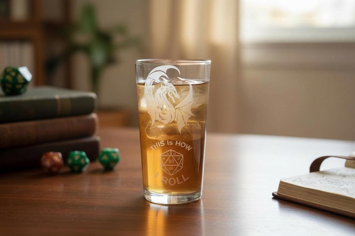 Dungeons & Dragons Pint Glass, 24 Designs
