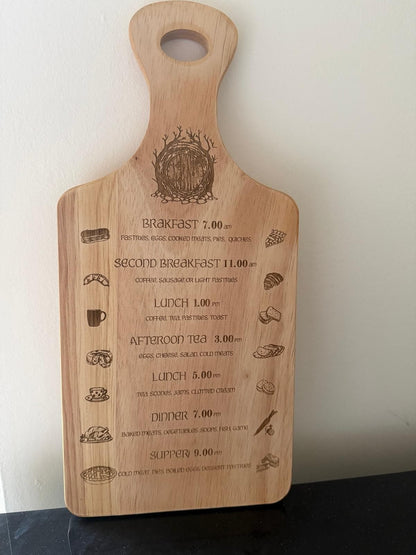 Seven Meals a Day Chopping Board