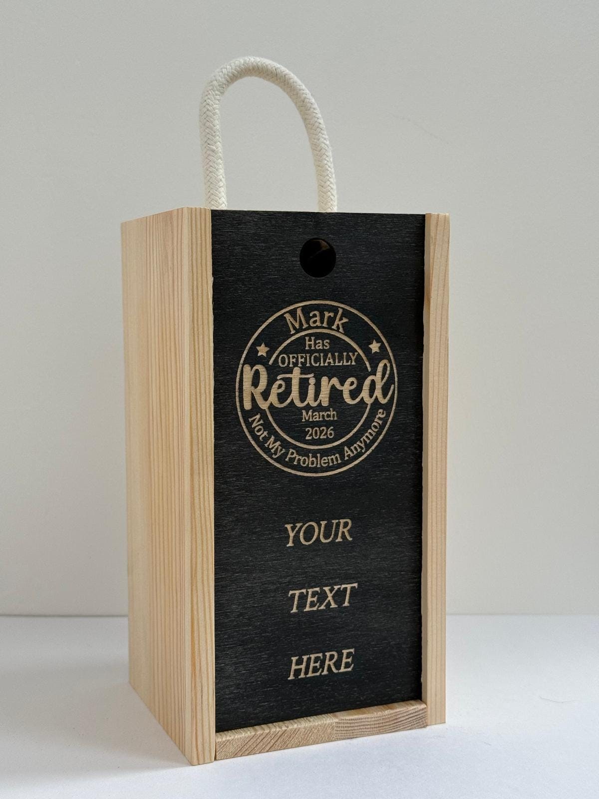 Retirement Engraved Pint Glass, Personalised