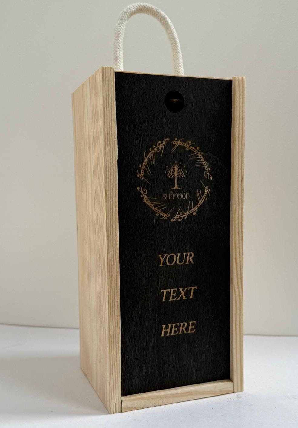 Lord of the Rings Inspired Engraved Wine Glass, Personalised