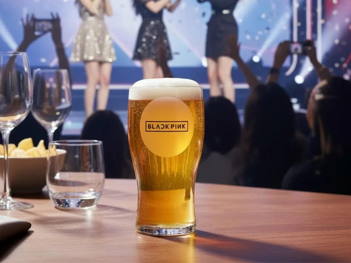 Choose Your Band Engraved Pint Glass, Personalised