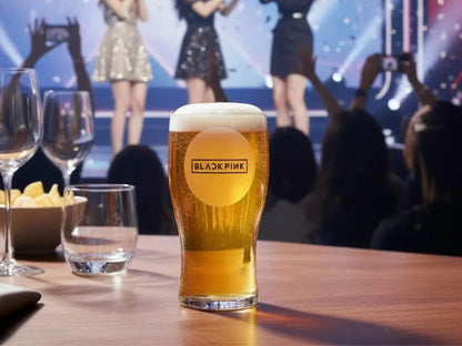 Choose Your Band Engraved Pint Glass, Personalised