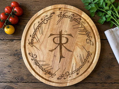 Tolkien Monogram Round Chopping Board