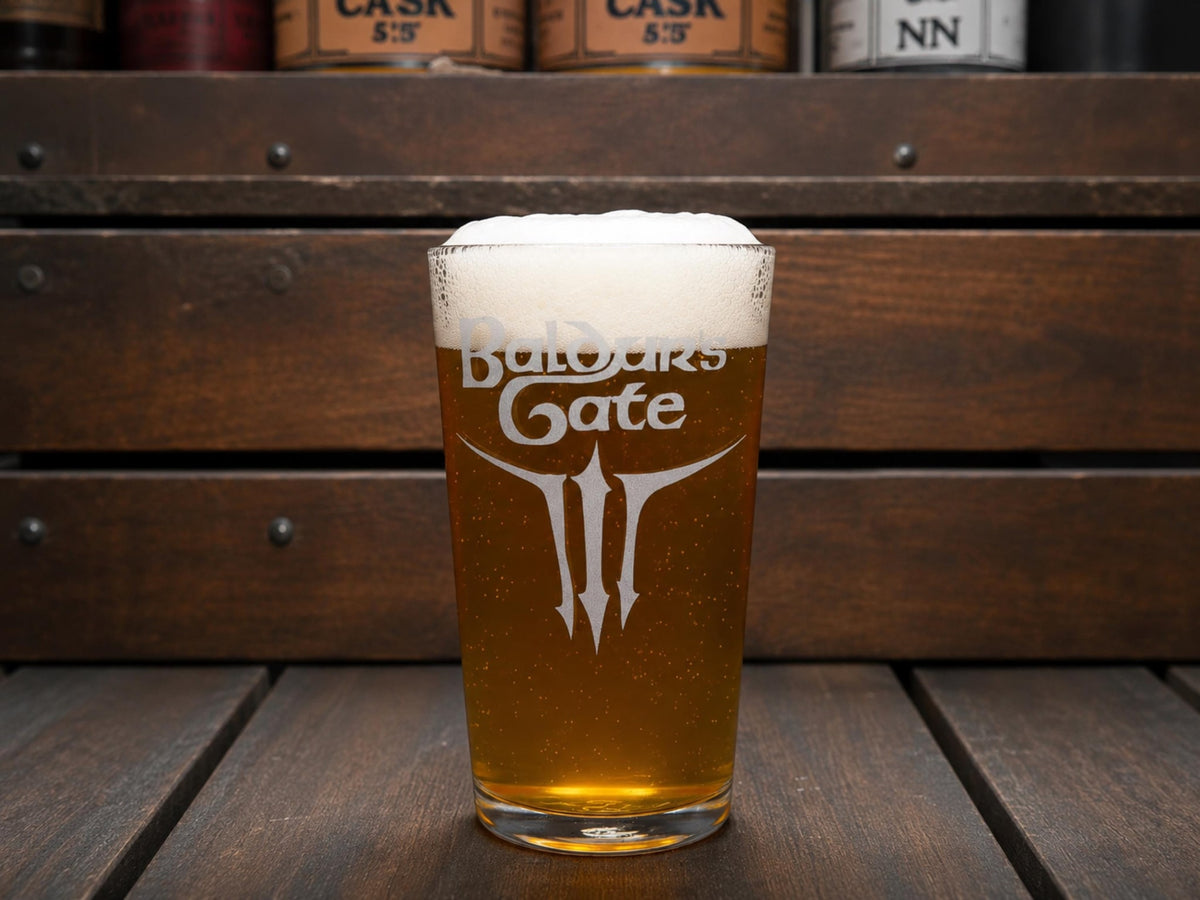 Baldur's Gate 3 Engraved Pint Glass