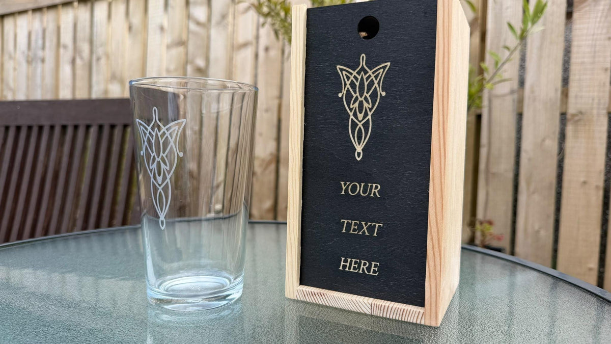 Evenstar Engraved Pint Glass