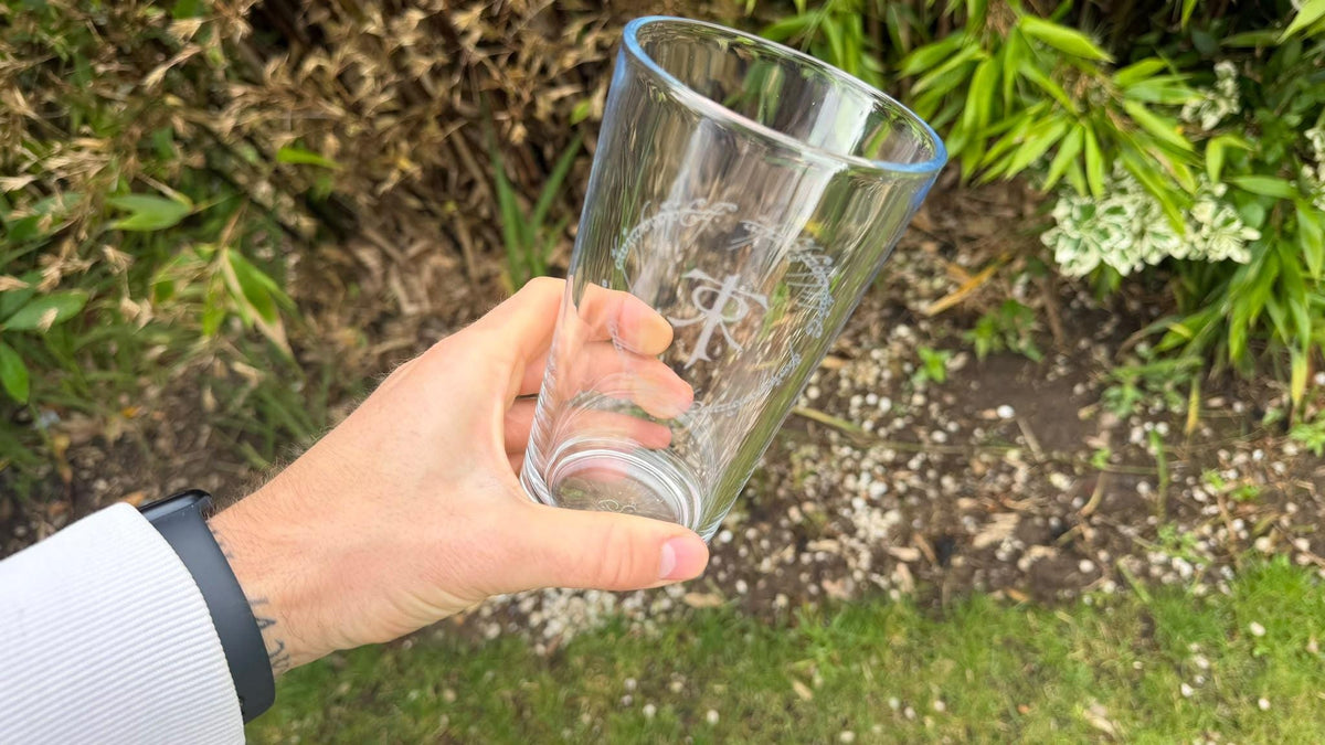 Tolkien Monogram Engraved Pint Glass