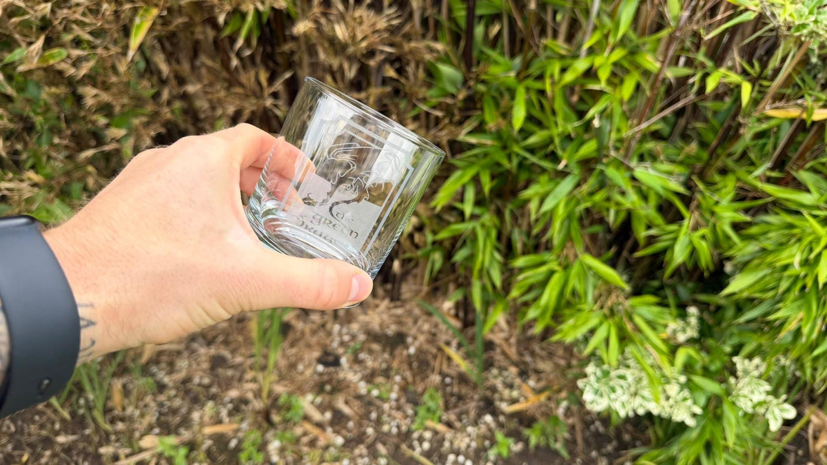 Green Dragon Pub Sign Engraved Whisky Glass