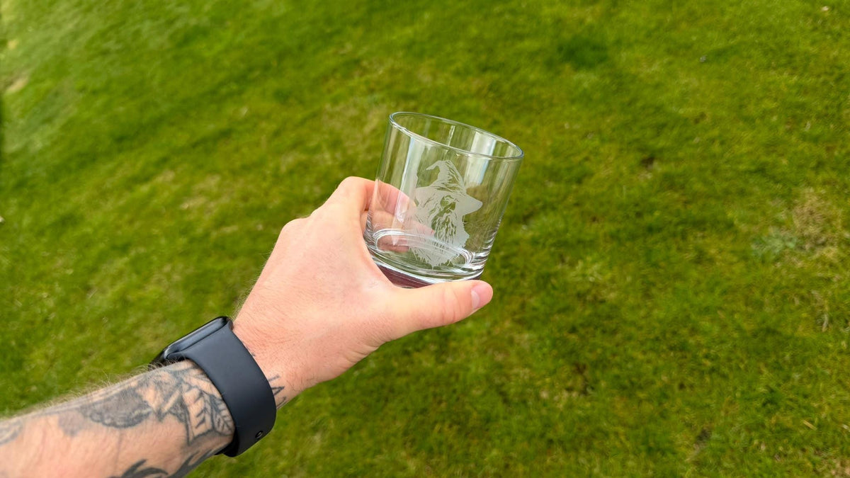 Wizard Engraved Whisky Glass