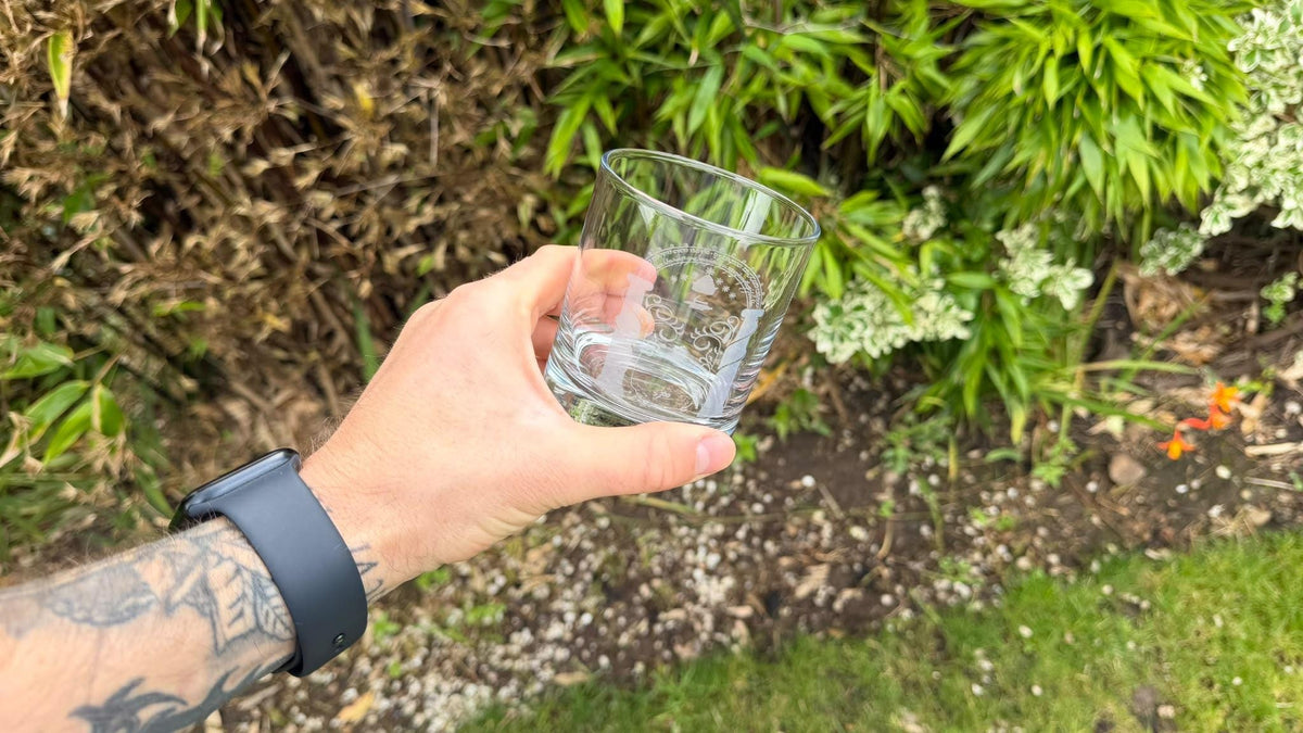 Gate of Moria Engraved Whisky Glass, Personalised