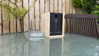 Anduril Full Sword Engraved Whisky Glass