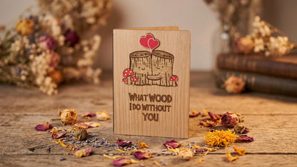 Milestone Birthday Card - Funny Fantasy Wooden Engraved Card - Personalised