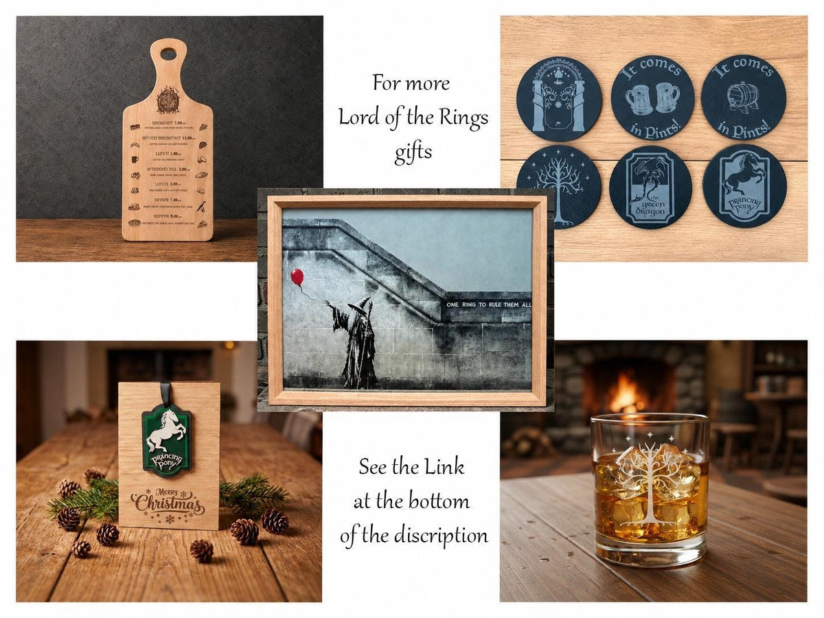 White Tree of Gondor Engraved Pint Glass