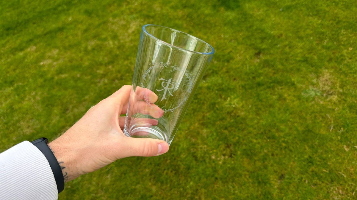 Tolkien Monogram Engraved Pint Glass