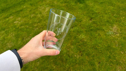 Tolkien Monogram Engraved Pint Glass